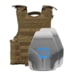 Caliber Armor AR550 III+ VISM Expert 8x10 Body Armor Package, PolyShield Spall Coating, Coyote Tan, 8 x 10, 19-VISM-0810-SPC-CT