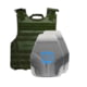 Caliber Armor AR550 III+ VISM Expert 8x10 Body Armor Package, PolyShield Spall Coating, Ranger Green, 8 x 10, 19-VISM-0810-SPC-RG