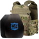 Caliber Armor AR550 Level III+ Body Armor and Condor MOPC Package, SAPI Style + Shooter Cut, Scorpion OCP, Medium/2XL, 19-AR550-MOPC-SAPI-SC-OCP