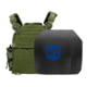 Caliber Armor AR550 NIJ III+ Recon Complete Plate Carrier Package - Set of 2, SAPI, OD Green, 10x12in, 19-AR550-TAC-M-OD-1012S
