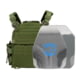 Caliber Armor AR550 NIJ III+ Recon PolyShield Complete Plate Carrier Package, Shooters/SAPI, OD Green, 10x12in, 19-AR5501