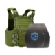 Caliber Armor AR550 w/ M.O.D. NIJ III+ Standard Complete Plate Carrier Package - Set of 2, Shooters, OD Green, 8x10in/Small, 19-AR550-MOD-S-OD-0810