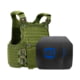 Caliber Armor AR550 w/ M.O.D. NIJ III+ Standard Complete Plate Carrier Package - Set of 2, SAPI, OD Green, 10x12in/Medium, 19-AR550-MOD-M-OD-1012S