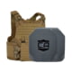 Caliber Armor AV2 Package - Set of 2 NIJ III+/RF2 M.O.D. Complete Plate Carrier Package - Set of 2, SAPI, Coyote Tan, 10x12in/Medium, 19-AV2-MOD-M-CT-1012S