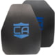 Caliber Armor AR550 Level III+ Armor Plate - Pack of 2, Shooters/SAPI Cut, Multi-Curved, 10x12 inch, 19-AR550-SH-SAPI-SET