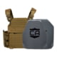 Caliber Armor AV2 NIJ III+/RF2 Recon Complete Plate Carrier Package, Shooters/SAPI, Coyote Tan, 10x12in, 19-AV2-TAC-M-CT-1012-SH-SAPI