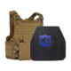 Caliber Armor Level IV w/M.O.D. Complete Plate Carrier Package - Set of 2, Shooters, Coyote Tan, 10x12in/Small, 19-LEVELIV-MOD-S-CT-SH