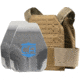 Caliber Armor DV8 Mini AR550 Level III+ Package with PolyShield Spall Coat, Coyote Brown, 8 x 10, 19-AR550-MM-810-SPC-CB