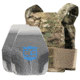 Caliber Armor DV8 Mini AR550 Level III+ Package with PolyShield Spall Coat, MultiCam, 8 x 10, 19-AR550-MM-810-SPC-MC