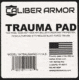 Caliber Armor Extreme Impact Trauma Pad Shooters Cut, Black, 8 X 10, 19-TRAUMAPAD-0810-SC