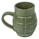Caliber Gourmet CBGM1043 Caliber Gourmet Grenade Mug Green Ceramic Grenade