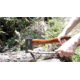 CrossFire American Hickory Hatchet Axe, 14 in Blade, Carbon Steel, Plain, 19345