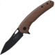 Camillus Knives Blaze Linerlock Brown Folding Knife, 2.75in Carbonitride Titanium Coated D2 Tool Steel Blade, Coyote Brown Textured G10 Handle, Quick Launch Dual Bearing System, Coyote brown, 19808