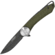 Camillus Knives Cirque Linerlock Green Folding Knife, 2.75 black Carbonitride Titanium coated AUS-8 sta, Green G10 handle, 19642