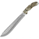 Camillus Knives Hide Machete Fixed Blade Knife, 17in Overall, 12in Titanium Coated 420 SS Blade, Prym1 Camo Handle, Quadruple Edge Grind Sawback Blade, Black Nylon Belt Sheath, Prym1 camo, 19840