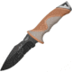 Camillus Knives Inuit 9 in Fixed Blade Knife, 4.25in, Stainless Steel, Partially Serrated, Drop Point, Brown, Synthetic Handle CM19191