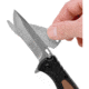 Camillus Knives TigerSharp Linerlock Folding Knife, 3in Satin SS Drop Point, Black Frn Handle, Brown Rubber Handle Insert, One Standard Edge And One Serrated Replaceable Blade, Black, 19131
