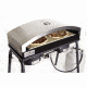 Camp Chef 14X32 Italia Artisan Outdoor Pizza Oven Accessory, Silver PZ61