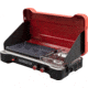 Camp Chef Mountain Series Rainier 2X Two-Burner Cooking System w/ Griddle &amp; Carry Bag, Black/Red, MSGGX