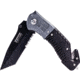 Campco Humvee Recon Folding, Plain/Serrated, Black Stainless Steel Blade, Black/Gray Handle, 167696