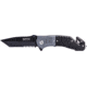 Campco Humvee Recon Folding, Plain/Serrated, Black Stainless Steel Blade, Black/Gray Handle, 167696