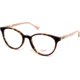 Candies CA0165 Progressive Prescription Eyeglasses - Dark Havana Frame, Dark Havana Lenses, 52 mm Lens Diameter CA016552052