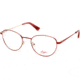 Candies CA0168 Prescription Eyeglasses - Shiny Red Frame, Shiny Red Lenses, 50 mm Lens Diameter CA016850066