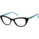 Candies CA0178 Eyeglass Frames - Shiny Black Frame Color, Shiny Black Lens Color