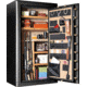 Cannon Safe Commander 43 Fireproof 36 Gun Safe, 72x40x28in - Hammertone Black/Brass CO43-H1FDB-13
