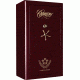 Cannon Safe Commander 43 Fireproof 36 Gun Safe, 72x40x28in - Hammertone Burgundy/Brass CO43-H5FDB-13