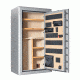 Cannon Safe Commander Safe 36 Gun, Hammertone Gray/Chrome, 36 gun CO43-H2FDC-15