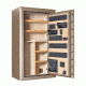 Cannon Safe Commander Safe 36 Gun, Hammertone Beige/Chrome, 36 gun CO43-H3FDC-15