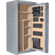 Cannon Safe Series 23 Fireproof 24 Gun Safe, 60x30x24in - Hammertone, Gray/Chrome CA23-H2FDC-13
