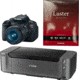 Canon EOS Rebel T4i Camera with EF-S 18-55mm IS II Lens, Photo Paper, and Pixma PRO-10 Printer