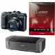 Canon Powershot G15 Camera, Photo Paper, and Pixma PRO-10 Printer