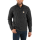 Carhartt Bentzen Half Zip Fleece - Mens, Black Heather, Extra Large, 103831-013-REG-XL