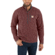 Carhartt Bentzen Half Zip Fleece - Mens, Dark Cedar Heather, Large, 103831-228-REG-L