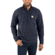 Carhartt Bentzen Half Zip Fleece - Mens, Navy Heather, Large, 103831-981-REG-L