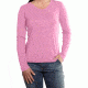 Calumet Long Sleeve V-Neck T-Shirt - Womens-Light Blossom Heather-Small