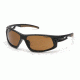 Carhartt Carbondale by Pyramex Safety Ironside Bronze polarized lens with black frame CHB616DTB