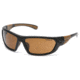 Carhartt Carbondale Safety Glasses w/Bronze Lens, Black/Tan, CHB218DCC