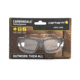 Carhartt Carbondale Safety Glasses w/Clear Lens, Black/Tan, CHB210DCC