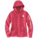 Carhartt Clarksburg Graphic Sleeve Pullover Swt - Womens, Cranberry Heather, L-REG 102791-623-REG-L