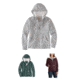Carhartt Clarksburg Sherpa Lined Hoodie - Womens, Asphalt Heather Nep, Balsam Green Heather, Fudge Heather