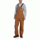 Carhartt Duck Carpenter Bib Overall for Mens, Carhartt Brown, 34/34 R28-BRN-34-34
