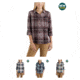 Carhartt Fairview Plaid Shirt-Women's, Deep Wine, Natural, Navy, Vapor Gray