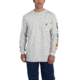 Carhartt Flame-Resistant Force Cotton Graphic Long Sleeve T-Shirt, Light Gray, Medium/Regular 101153-051-REG-M