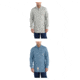 Carhartt Flame-Resistant Force Cotton Hybrid Shirt, Light Gray, Medium Blue