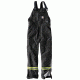 Carhartt Flame-Resistant Striped Duck Bib Lined Overall, Black, 32/34 101628-001-34-32