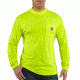 Carhartt Force Color Enhanced Long Sleeve T-Shirt, Brite Lime, Medium/Regular 100494-323-REG-M